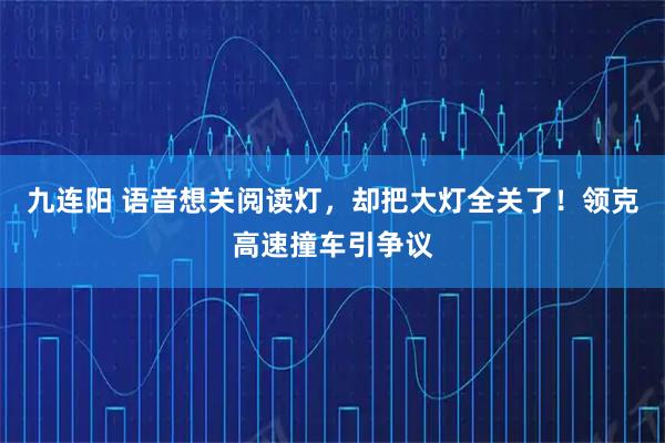 九连阳 语音想关阅读灯，却把大灯全关了！领克高速撞车引争议